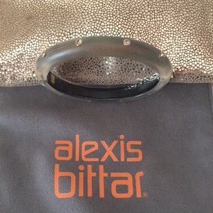 Alexis Bittar Green Lucite Bangle EUC